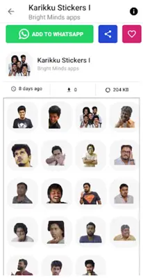 Malayalam Stickers android App screenshot 0