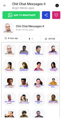 Malayalam Stickers android App screenshot 1