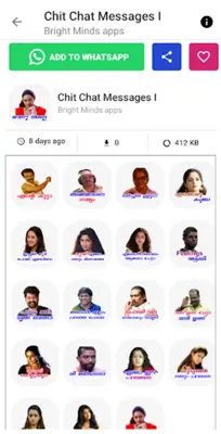 Malayalam Stickers android App screenshot 2